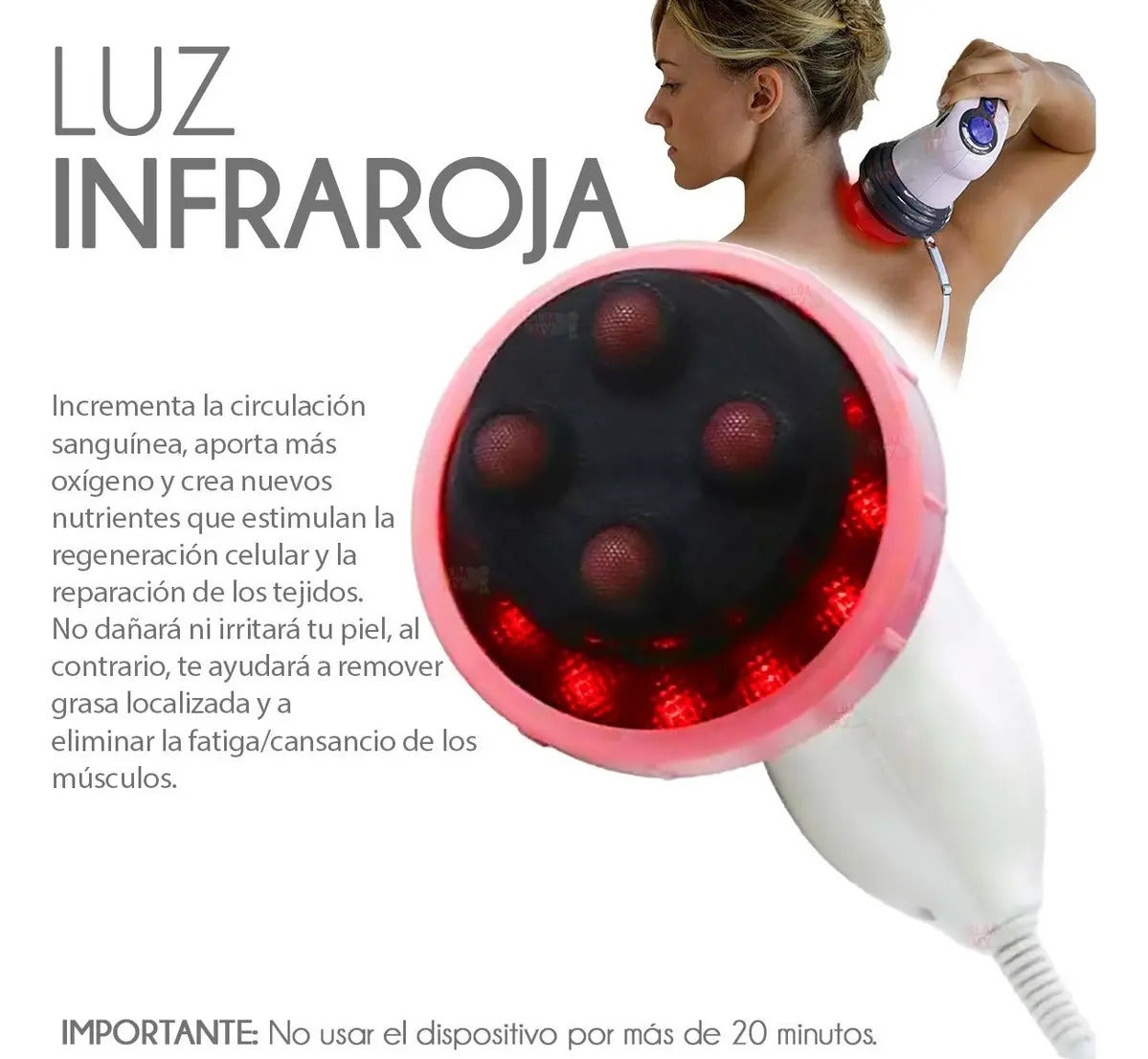 Masajeador corporal con infrarrojo