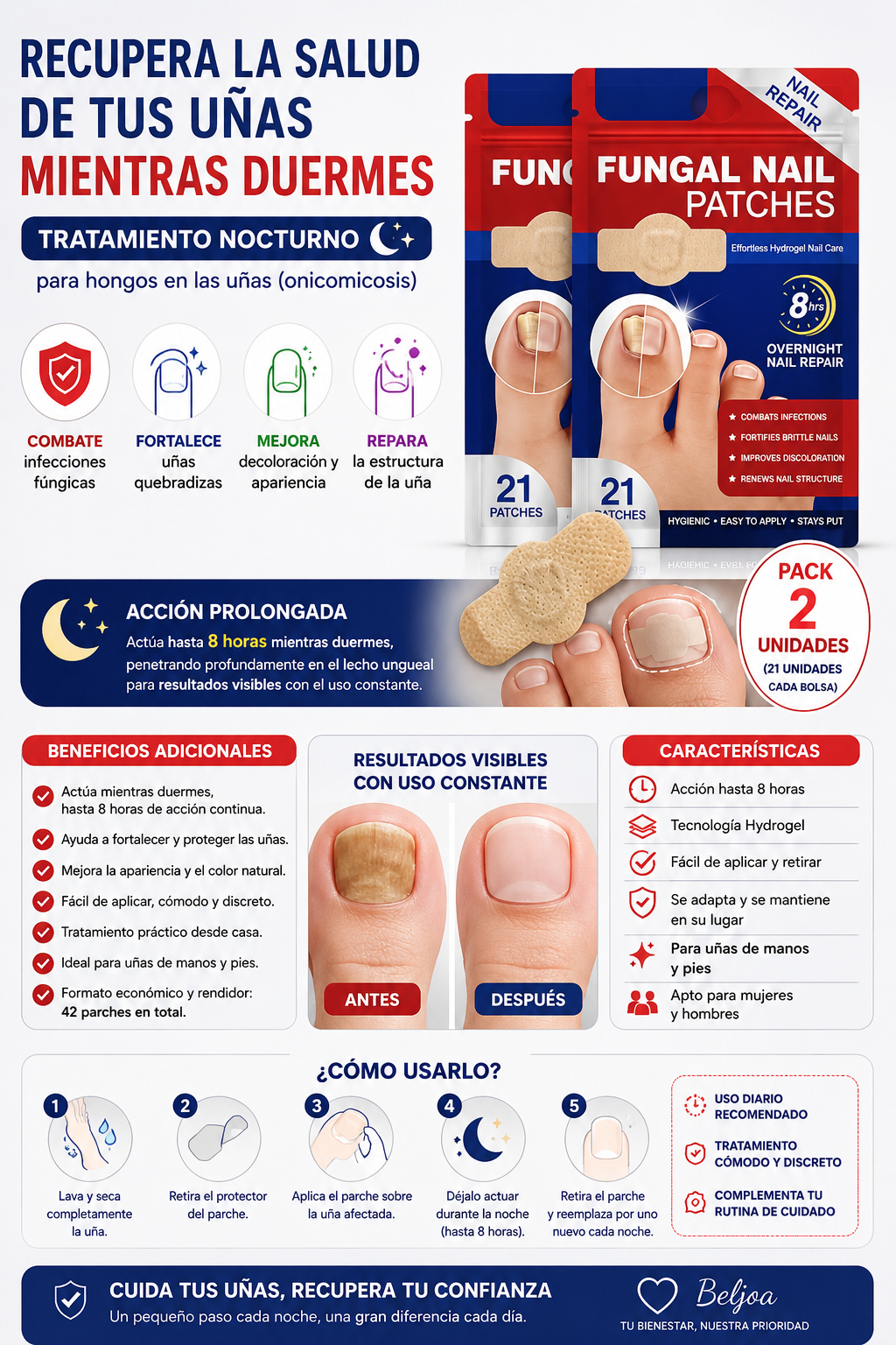 Parche hongo De Uñas (PACK 2)