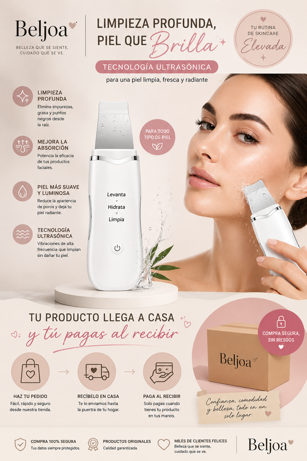 Limpiador facial electrico