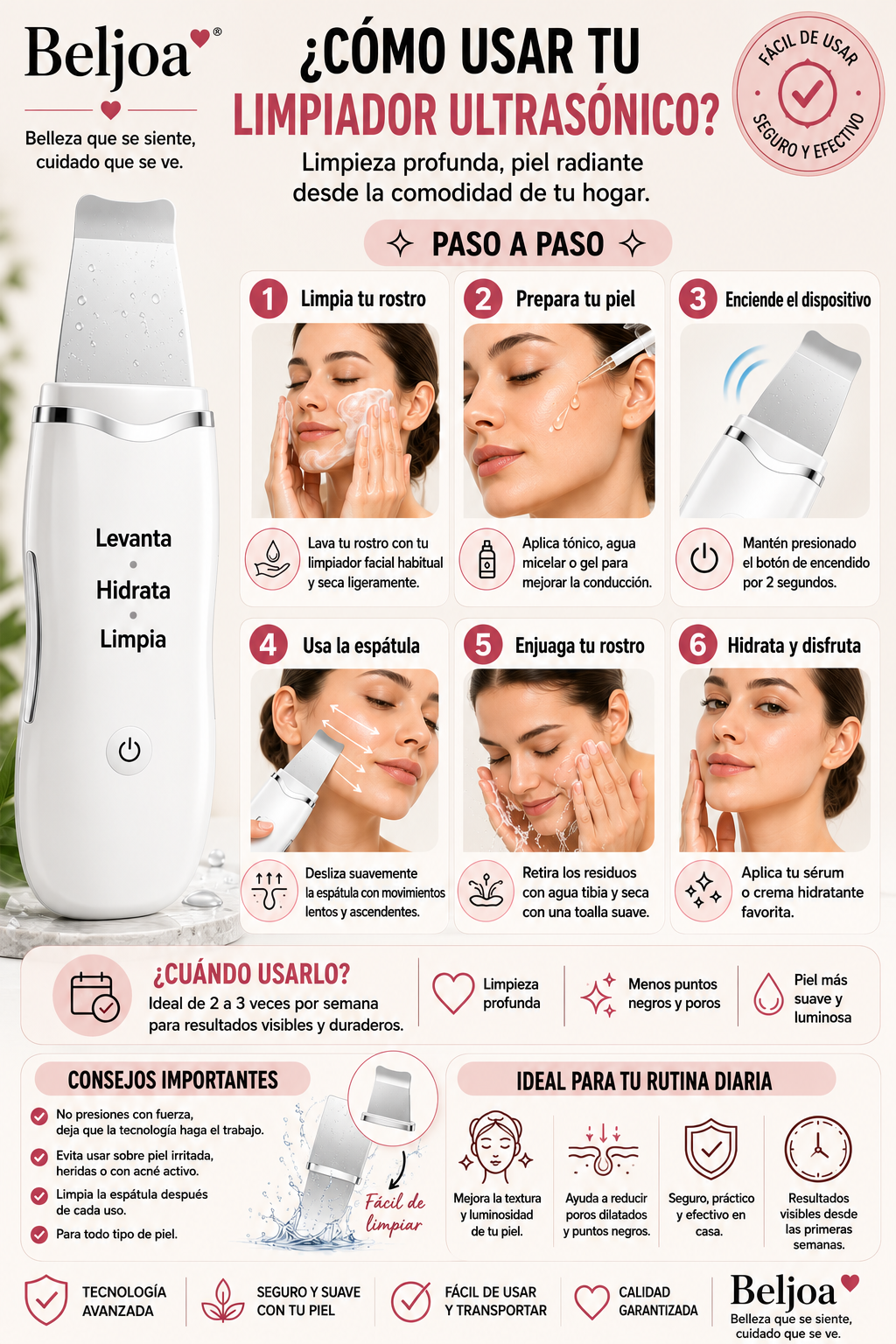 Limpiador facial electrico