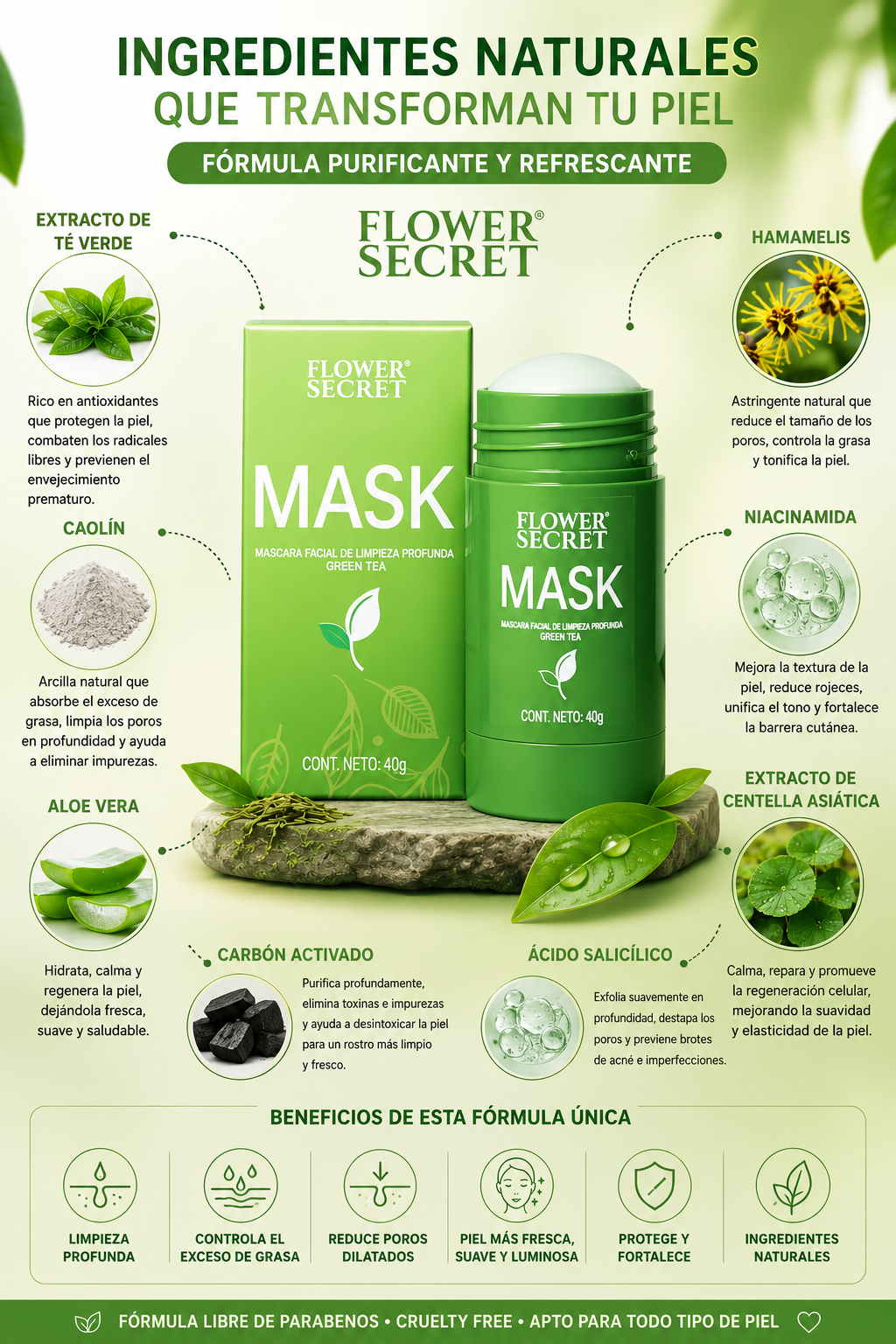 MASCARILLA TE VERDE EN BARRA
