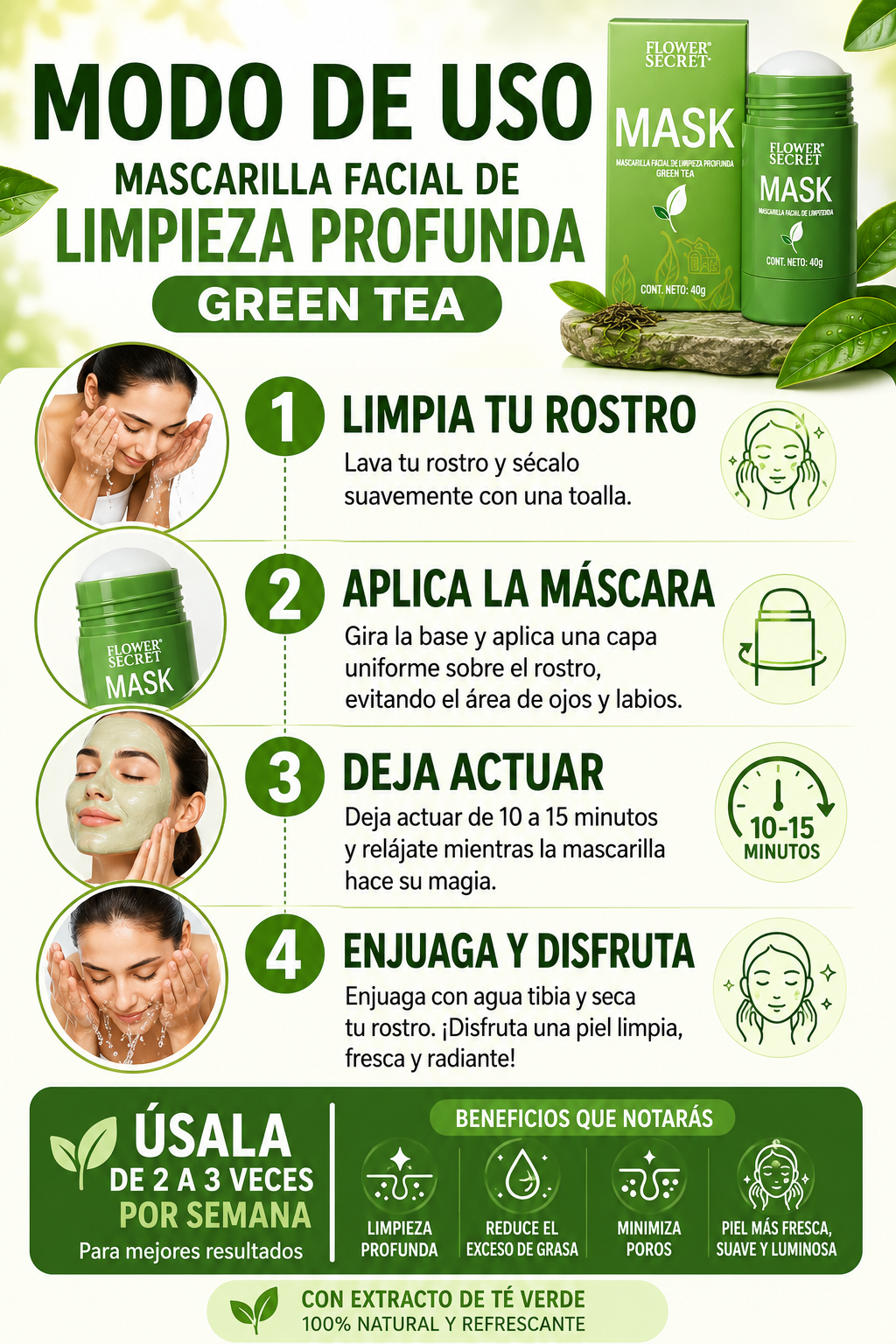 MASCARILLA TE VERDE EN BARRA